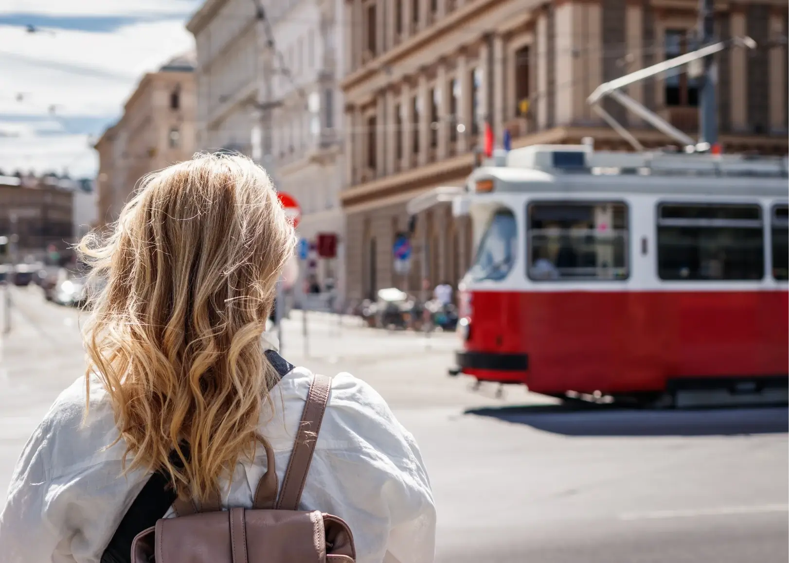 Bim in der Innenstadt Wien